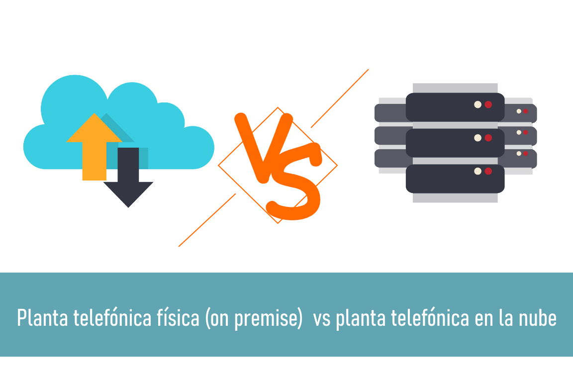 Planta telefónica física (on premise)  vs planta telefónica en la nube